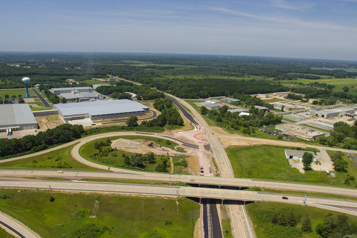 a large roadway under construction