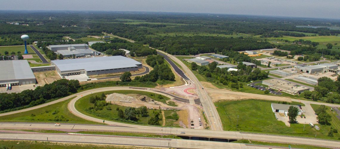 a large roadway under construction